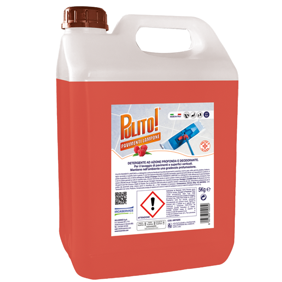 Засіб для миття підлоги Pulito PAVIMENTI Lampone ( Пувіменті Лампоне ), 5 кг